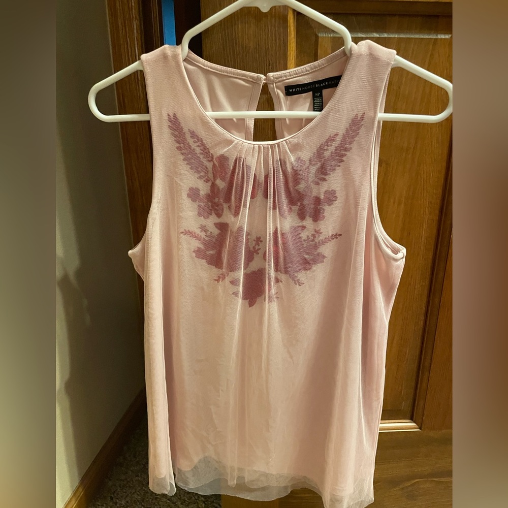 White House black market sleeveless blouse